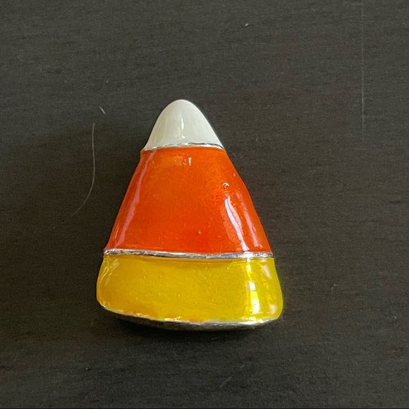 Jewelry | Halloween Candy Corn Painted Pinbrooch | Poshmark